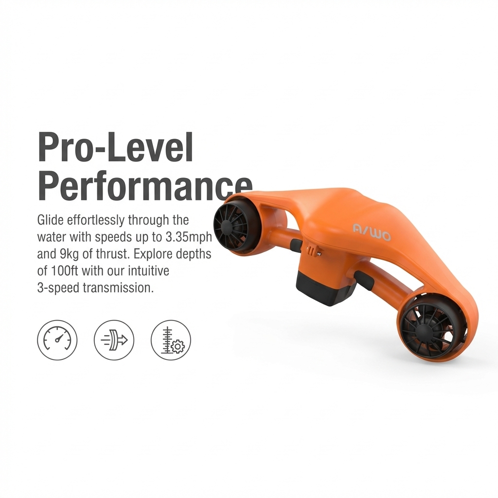 Scooter Elétrico Subaquático 3 - Aquatic Diving avaliação e preço