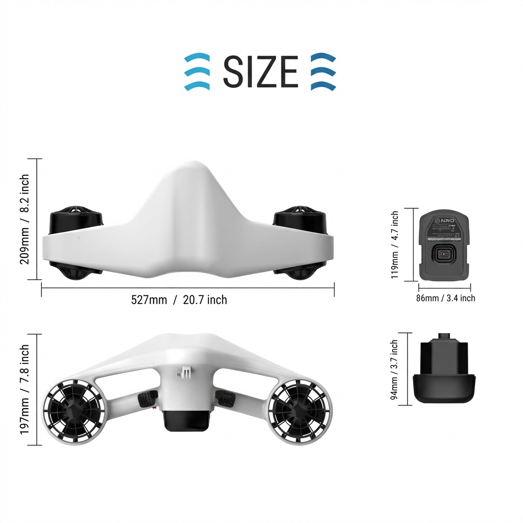 Scooter Elétrico Subaquático 3 - Aquatic Diving avaliação e preço