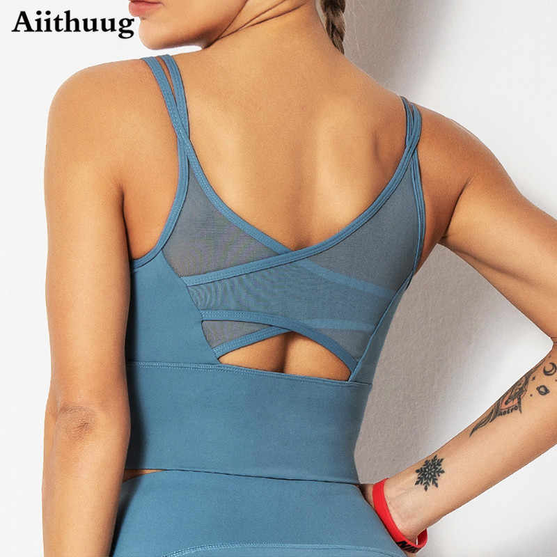 Aiihuug yoga sutiãs camisas de - Aquatic Gym avaliação e preço