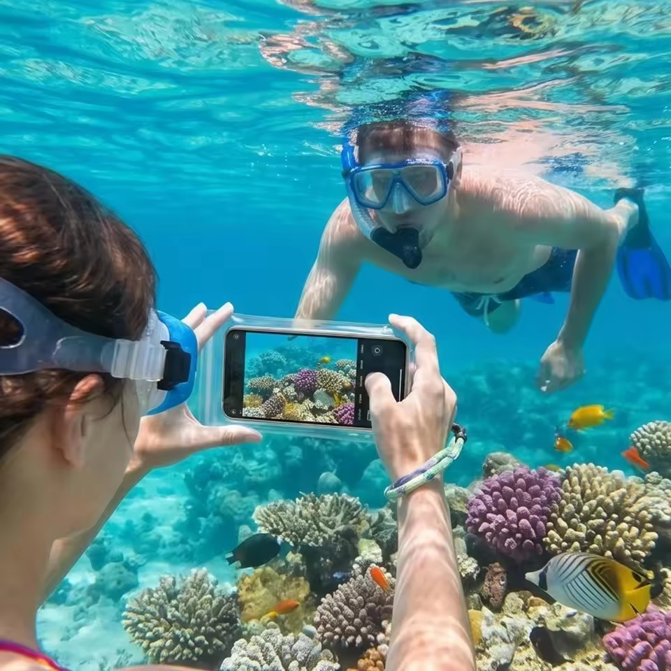 Capa de Telefone Transparente  - Aquatic Diving avaliação e preço